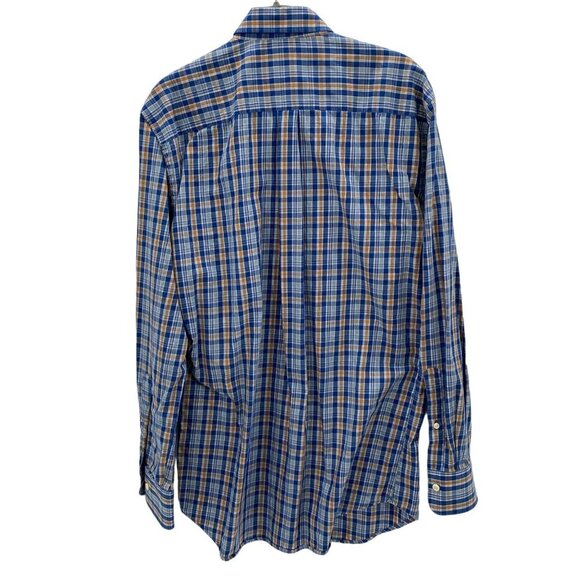 Peter Millar Cotton Long Sleeve Button Down Plaid Shirt Men's Size M - Picture 5 of 5